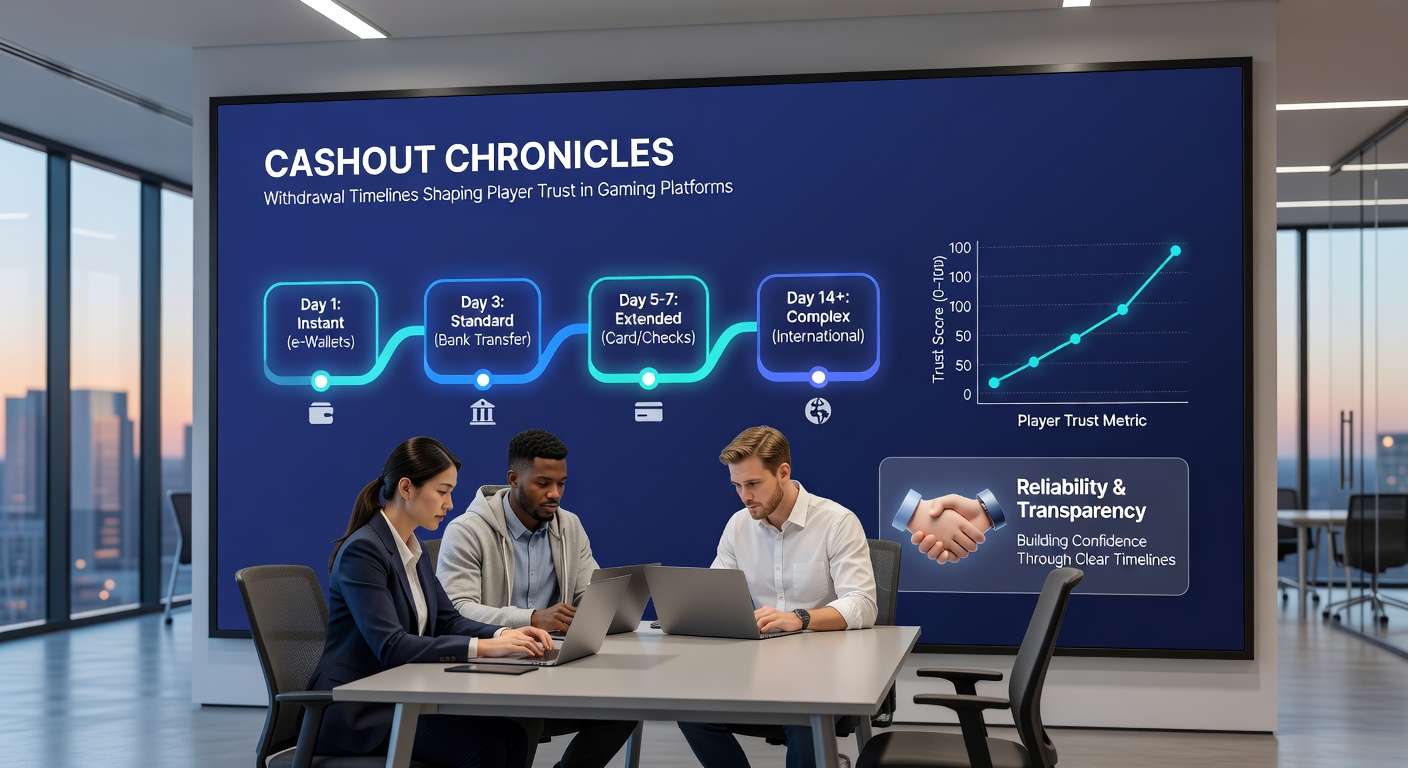 Graph charting withdrawal success rates against processing times on various gaming apps, with green peaks for fast platforms and red dips for delays