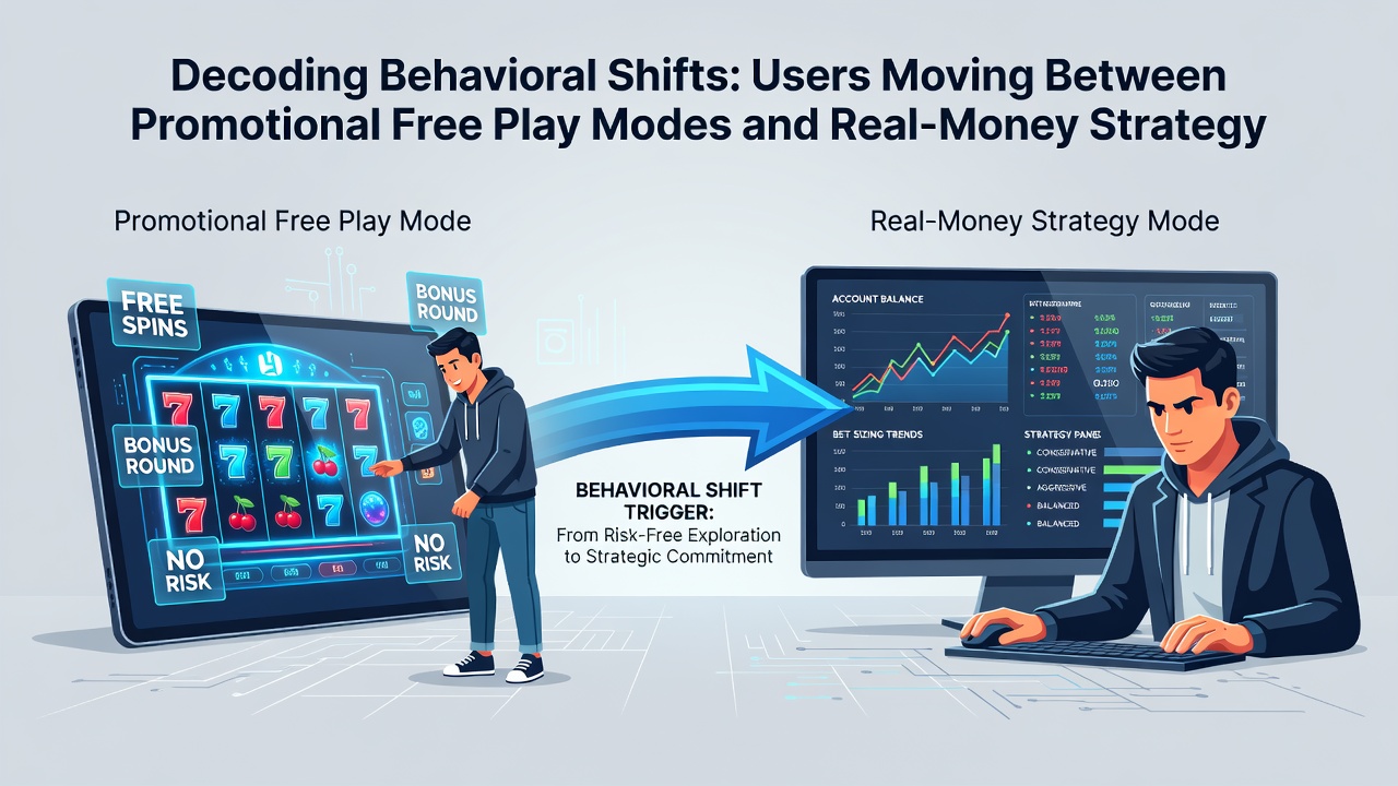 Split-screen view of casino app displaying free credits on one side and real-money balance with strategy tools on the other