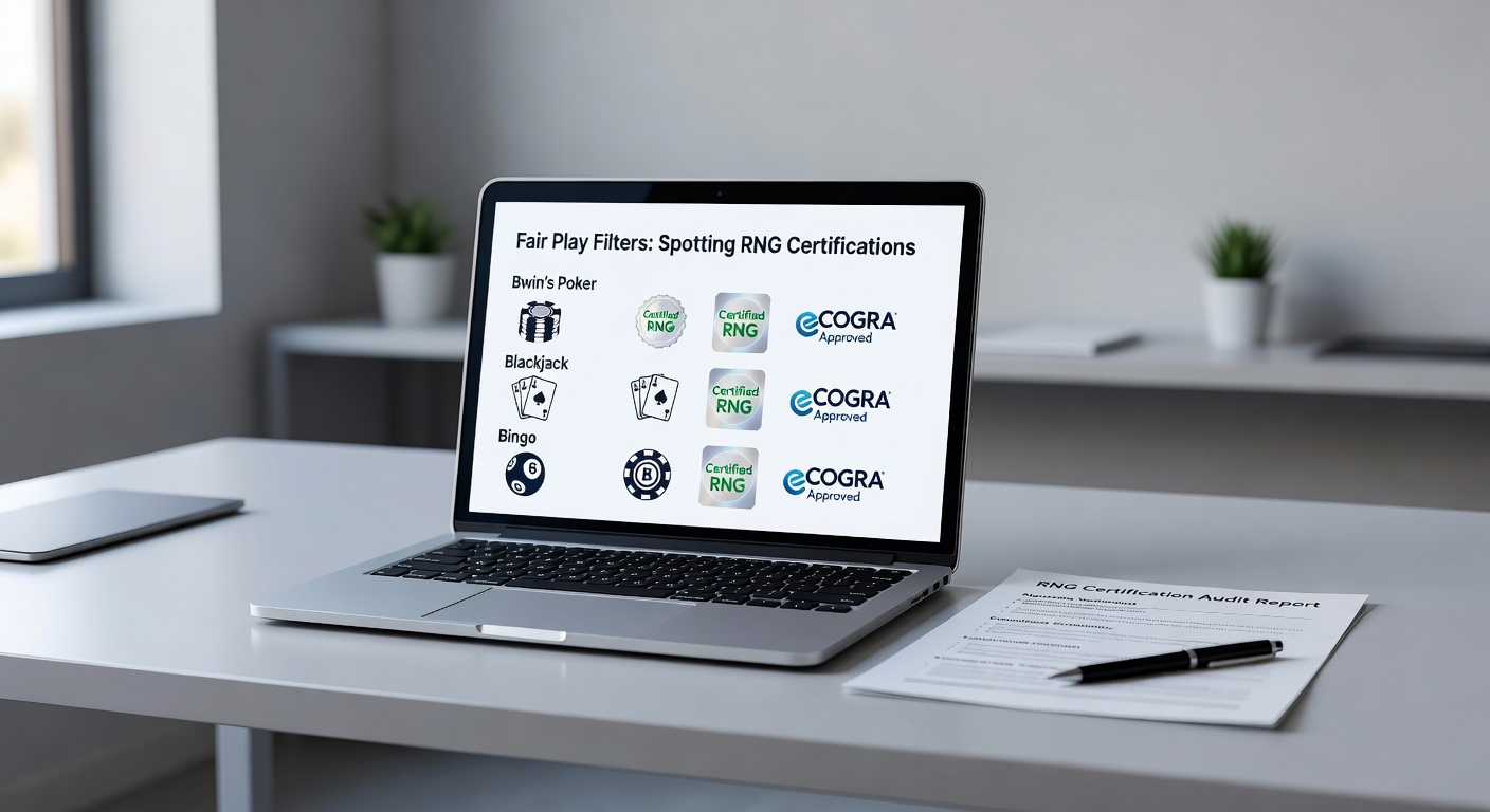 Close-up of RNG certification report for Bwin's blackjack and poker RNG testing results