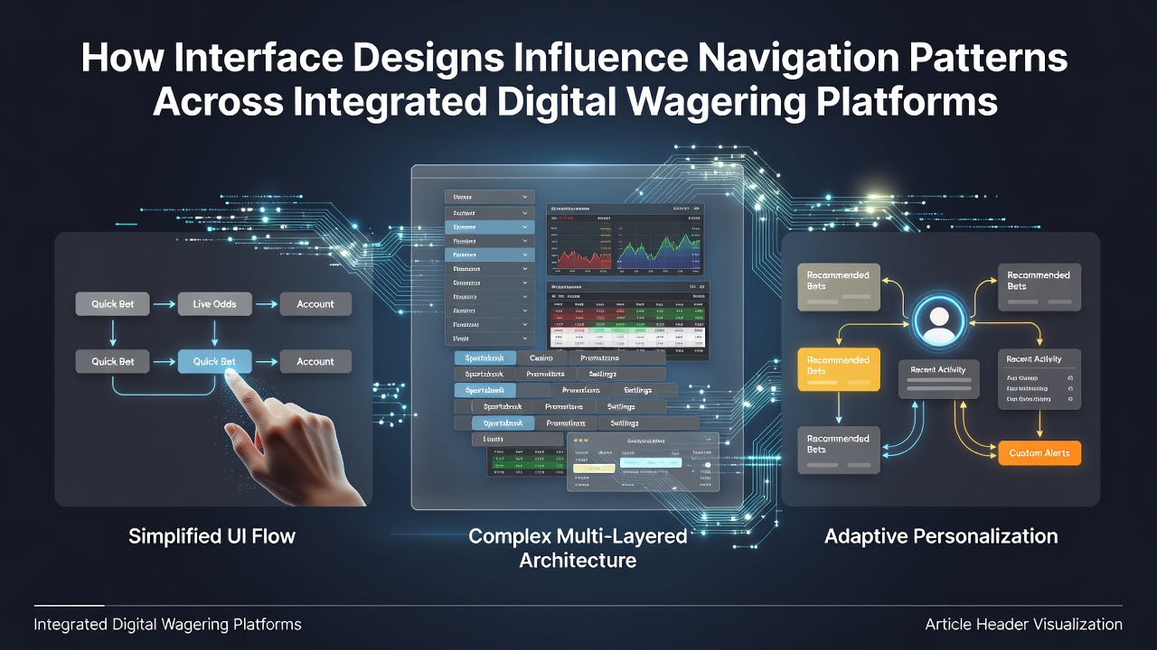 Screenshot of a multi-game wagering platform interface showing menu layouts and navigation buttons