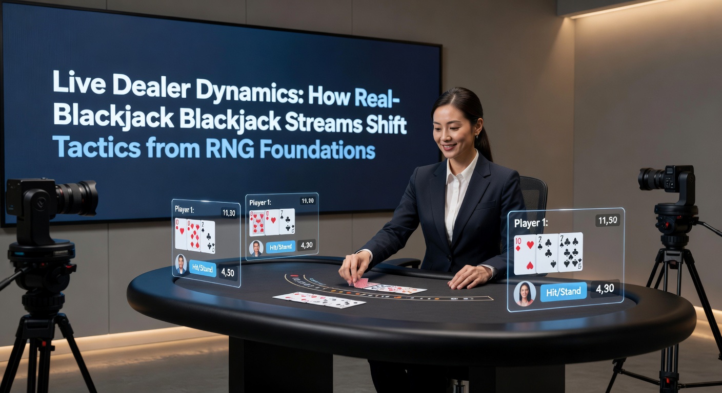 Close-up of a player's hand deciding on insurance during a live blackjack stream, illustrating tactical shifts based on observed dealer patterns
