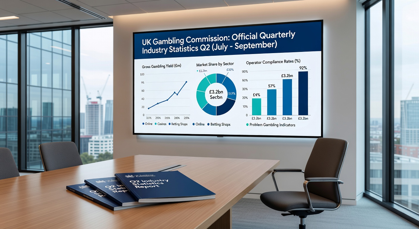 Infographic detailing UK betting shops and remote gambling revenue breakdown for Q2 2025