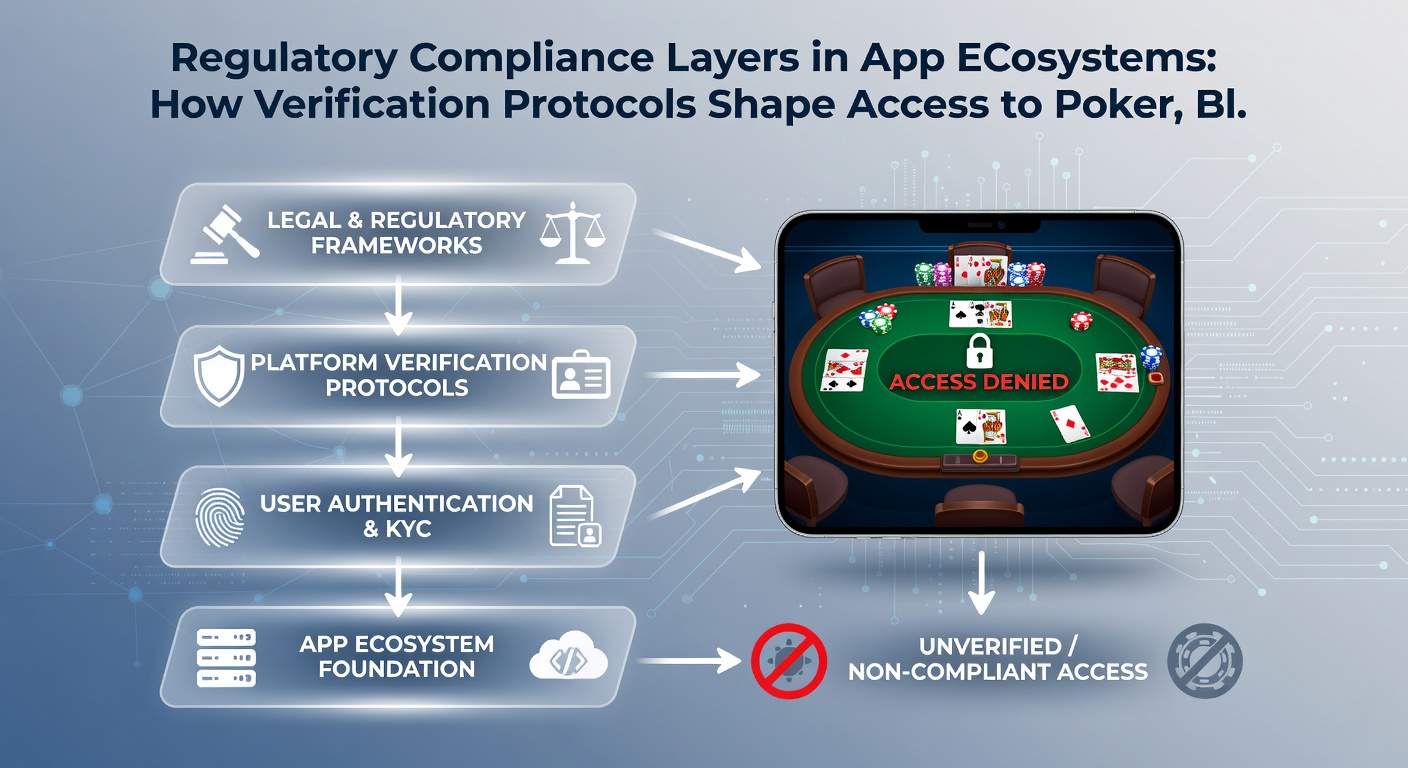 Diagram showing how verification protocols segment access to poker, blackjack, and bingo features